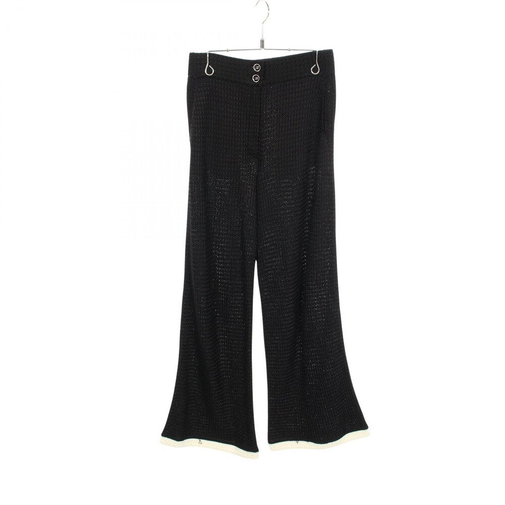 Chanel Coco Mark Button Knit Pants #36 #328442C12B
